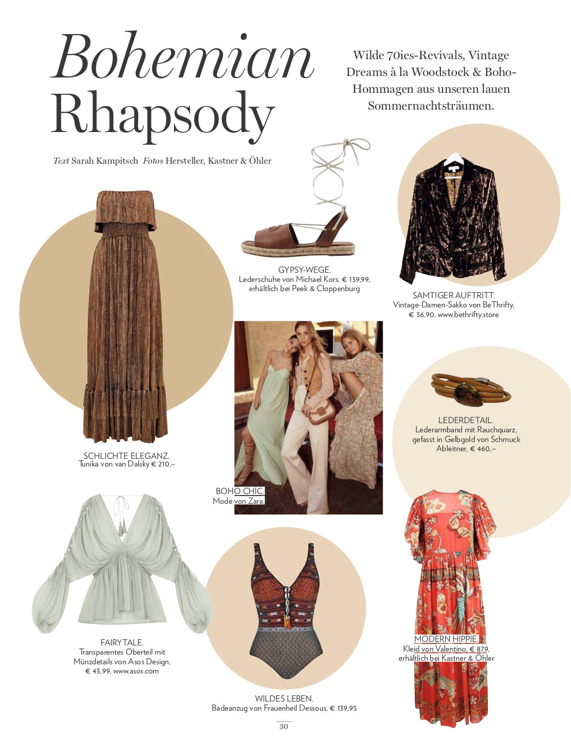 Bohemian Chic ! Our beautiful, bronze dress "Celine" is the perfect piece for a warm summer night. Its shimmering fabric underlines your sun-kissed skin tone. A perfect match!