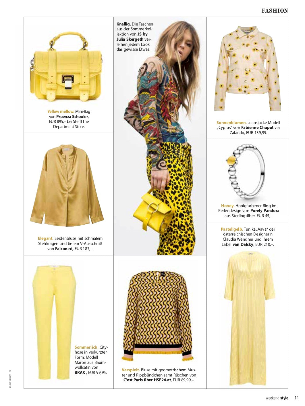 Our "sunshine" tunic Aava @ Weekend Magazin